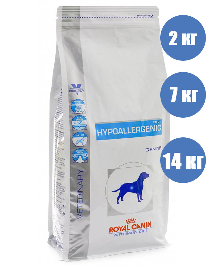 Royal Canin Hypoallergenic DR 21 Для собак с пищевой аллергией