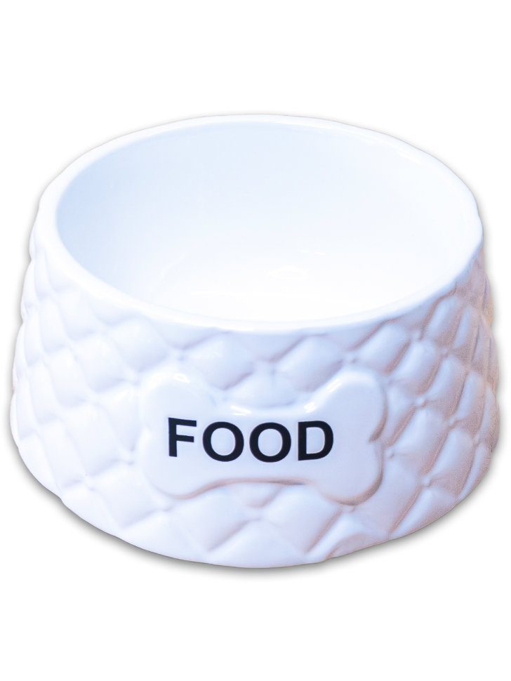 КерамикАрт миска керамическая Food белая 680мл, белая