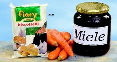 FIORY бисквиты для грызунов Biscottelli с морковью 30 г