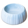 КерамикАрт миска керамическая для животных 300мл, с полосками серая