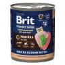 Brit Premium by Nature Кусочки с индейкой и уткой для собак 850 гр