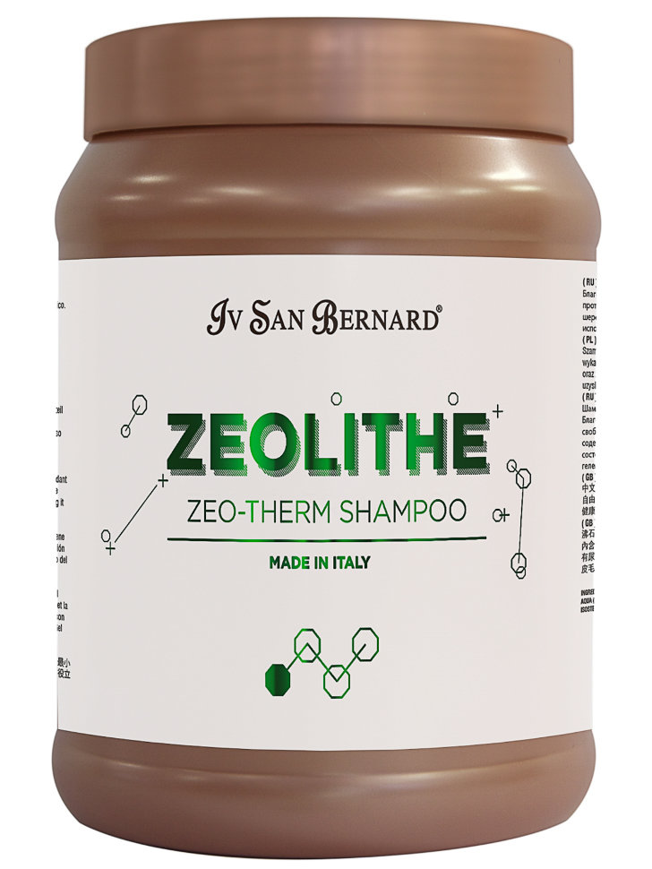 Iv San Bernard Zeolithe Шампунь для поврежденной кожи и шерсти Zeo Therm Shampoo без лаурилсульфата натрия 1 л