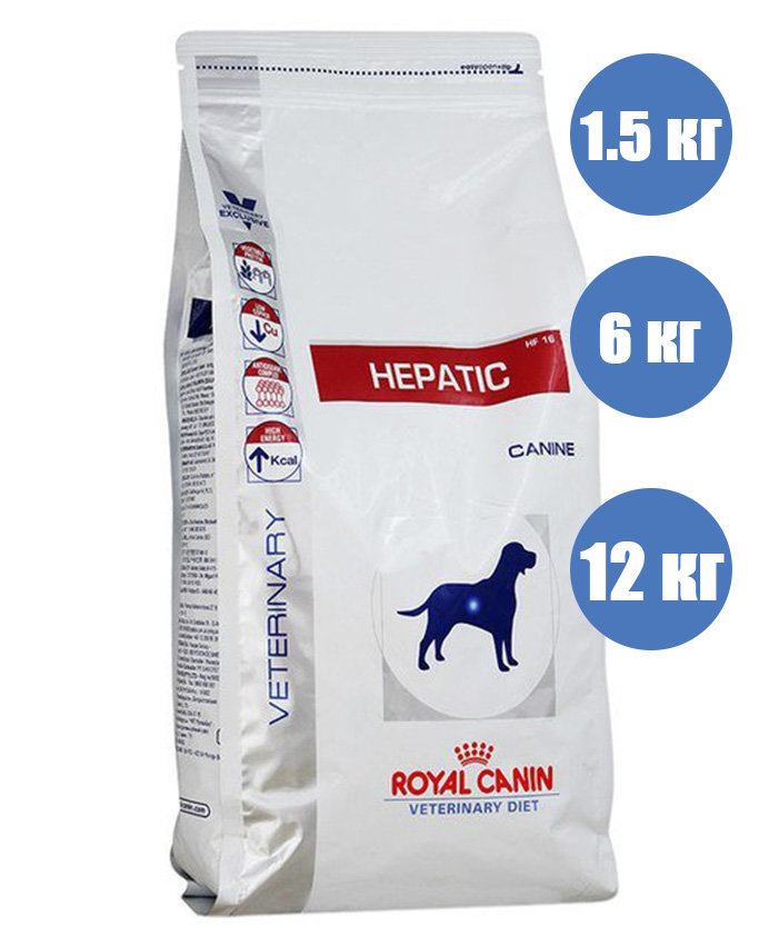 Royal Canin Hepatic HF16 Для собак при заболеваниях печени