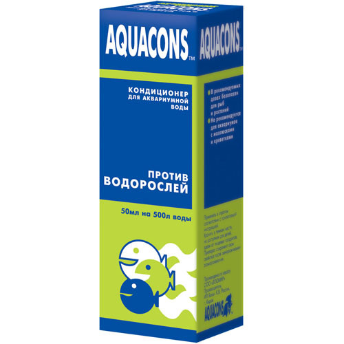 Aquacons Против водорослей Кондиционер для воды 50 мл