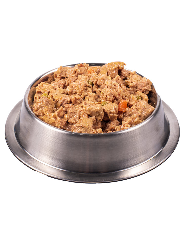Monge Dog Fresh Chunks in Loaf консервы для щенков мясной рулет телятина с овощами 400г