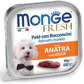 Monge Dog Fresh консервы для собак утка  100 г