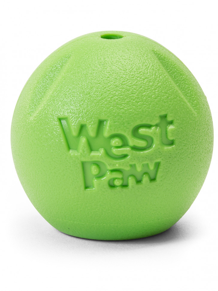 West Paw Zogoflex игрушка для собак мячик Rando 9 см салатовый