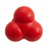Playology жевательный тройной мяч SQUEAKY BOUNCE BALL для собак средних и крупных пород с пищалкой и с ароматом говядины, цвет красный