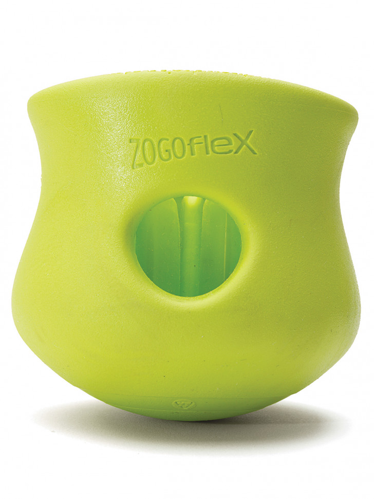 West Paw Zogoflex игрушка под лакомства для собак Toppl L 10 см зеленая