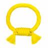 Playology жевательное кольцо-канат DRI-TECH RING для собак средних и крупных пород с ароматом курицы, цвет желтый