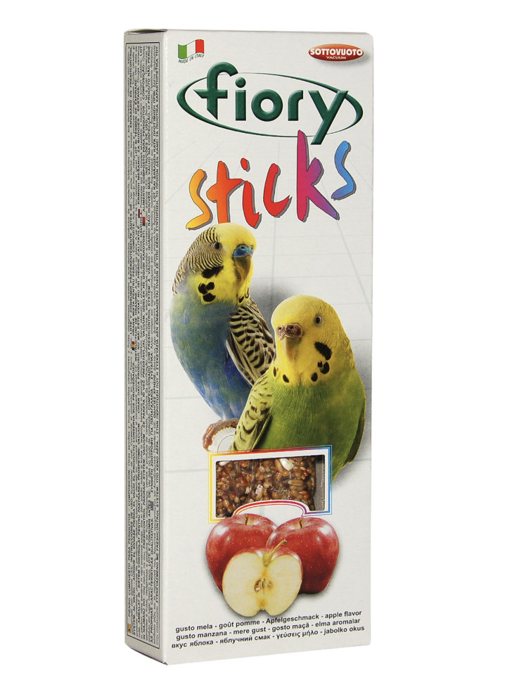 FIORY палочки для попугаев Sticks с яблоком 2х30 гр