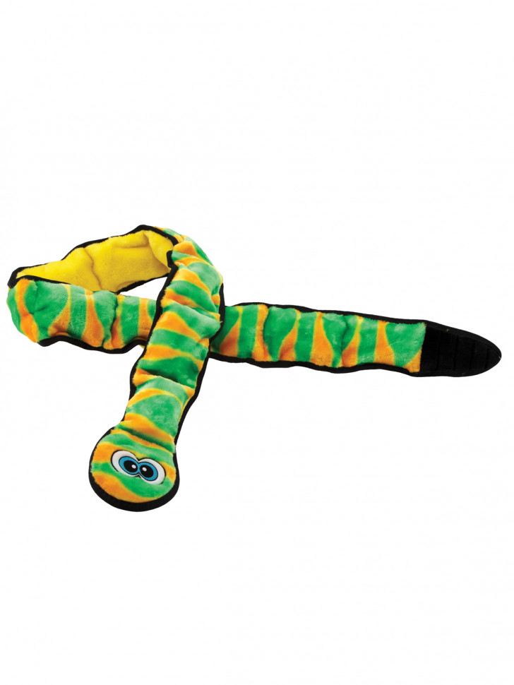 OutwardHound игрушка для собак Invincibles Змея XXL 12 пищалок 1,5 метра
