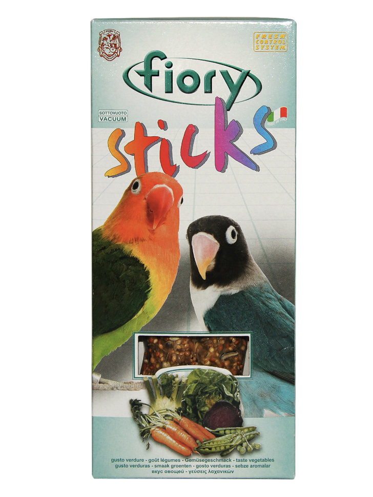 FIORY палочки для средних попугаев Sticks с овощами 2х60 г