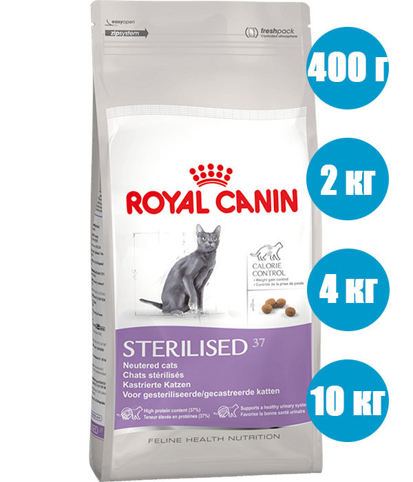 Royal Canin Sterilised Корм для стерилизованных котов и кошек