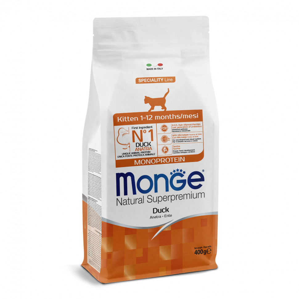 Monge Cat Monoprotein корм для котят с уткой 