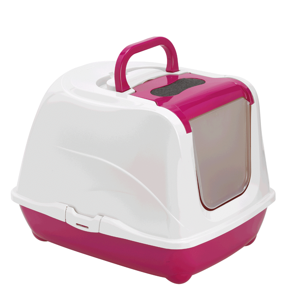 Moderna био-туалет Flip Cat 50x39x37h см с совком, розовый