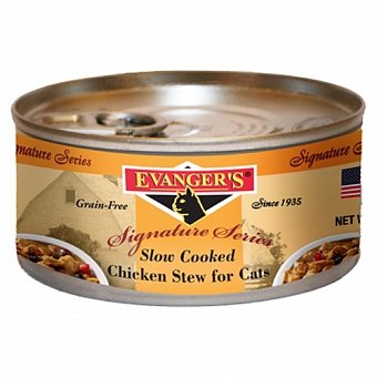 Evanger's Тушеное мясо цыплёнка для кошек и котят 140 гр
