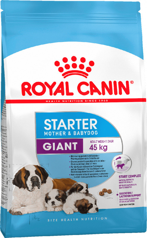 Royal Canin Giant Starter Корм для щенков гигантских пород до 2 месяцев, беременных и кормящих сук 