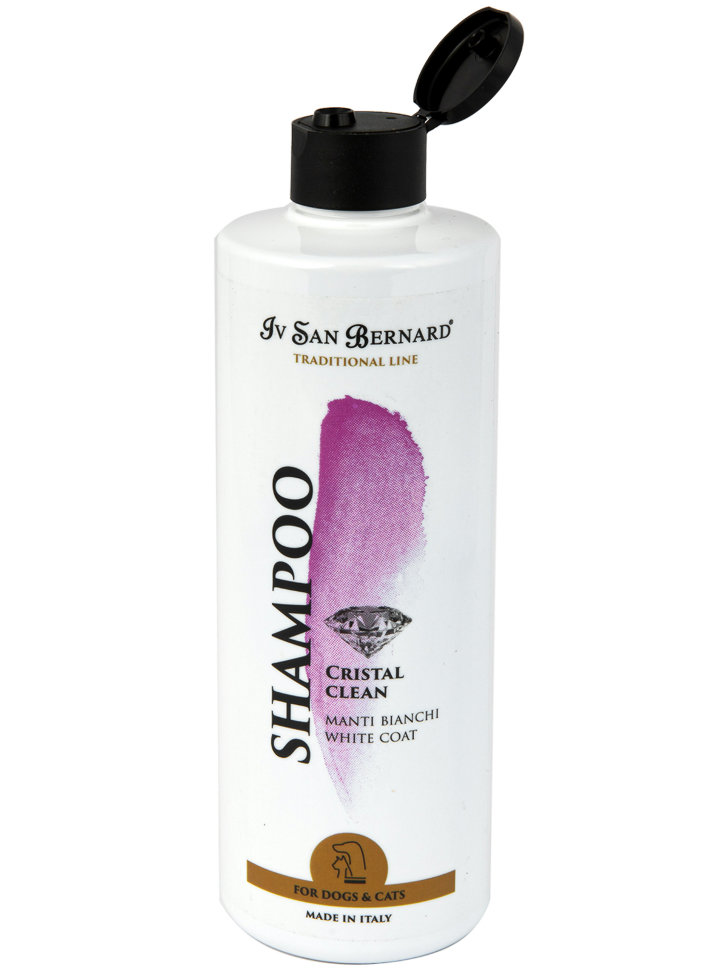 Iv San Bernard Traditional Line Cristal Clean  Шампунь для устранения желтизны шерсти 500 мл
