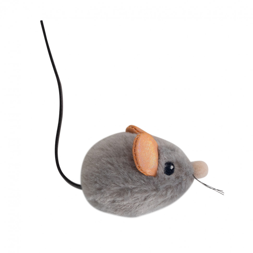 Игрушка Petstages для кошек "Мышка со звуком" с кошачьей мятой 4 см