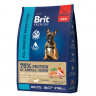 Brit Premium Dog Sensitive Корм с лососем и индейкой для собак с чувствительным пищеварением