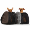Ibiyaya складная сумка-переноска для собак и кошек до 6 кг коричневая