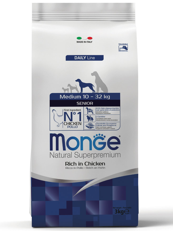 Monge Dog Medium корм для пожилых собак средних пород