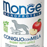Monge Dog Monoprotein Fruits консервы для собак паштет из кролика с яблоком 400г